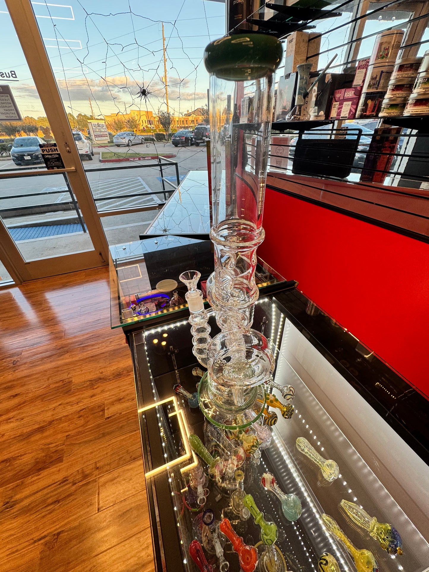 Premium Triple-Chamber Recycler – Spiral Coil & Twin Side Percs