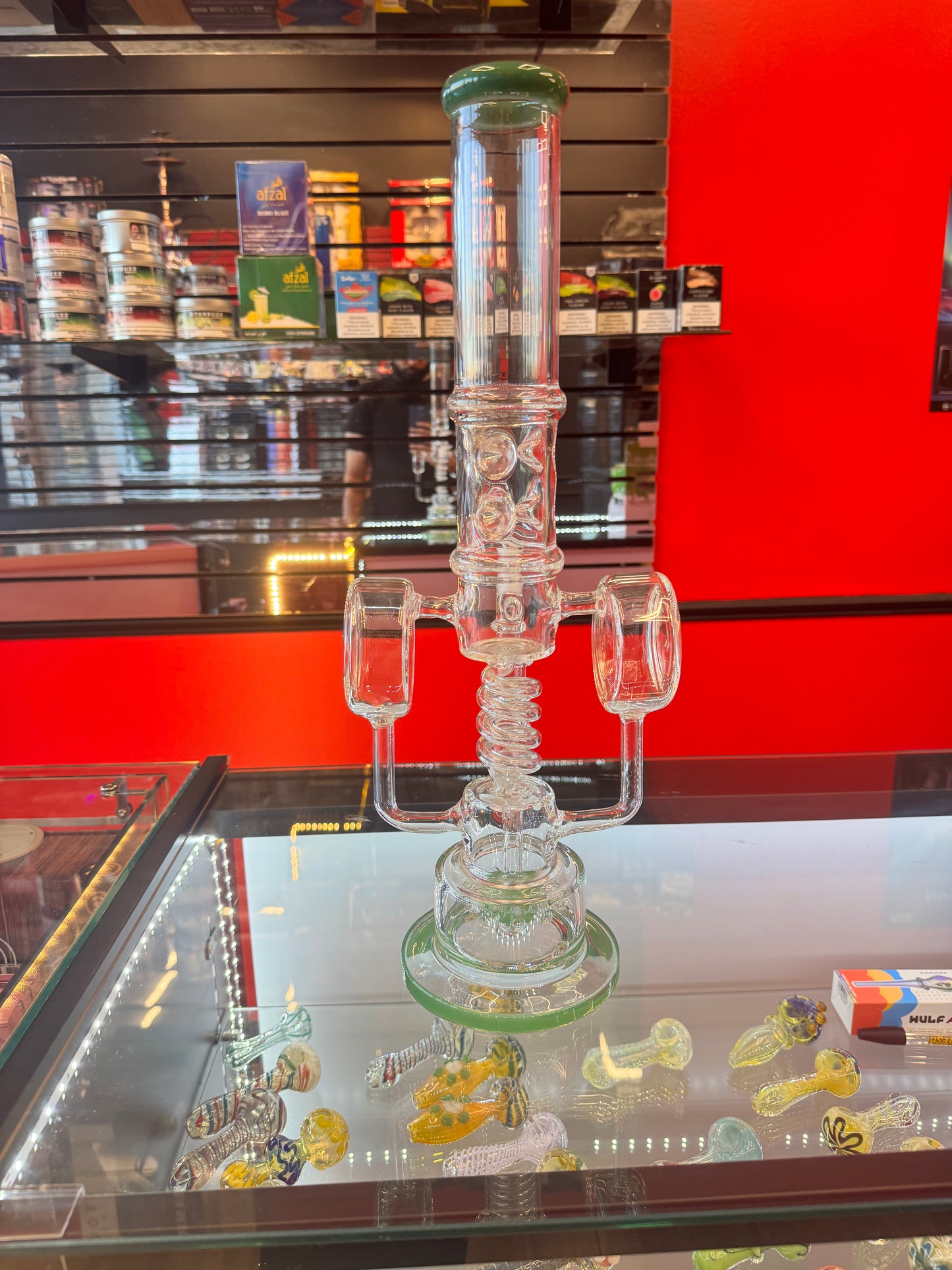 Premium Triple-Chamber Recycler – Spiral Coil & Twin Side Percs